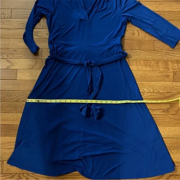 Elegant Blue Charter Club Jersey Dress - Picture 8 of 14